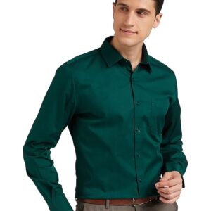Amazon Brand - Symbol Men's Solid 100% Cotton Slim Fit Formal Shirt
